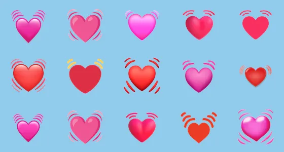 π Beating Heart Emoji Copy And Paste - Emoji Stock