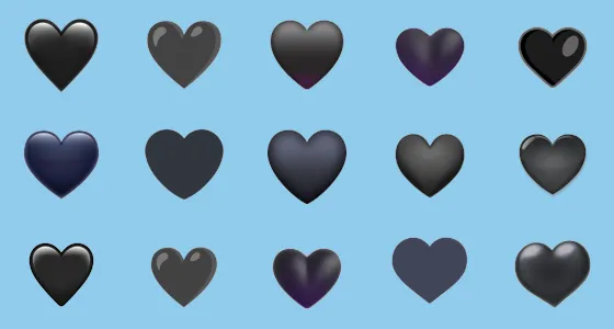 🖤 Black Heart Emoji Copy And Paste - Emoji Stock