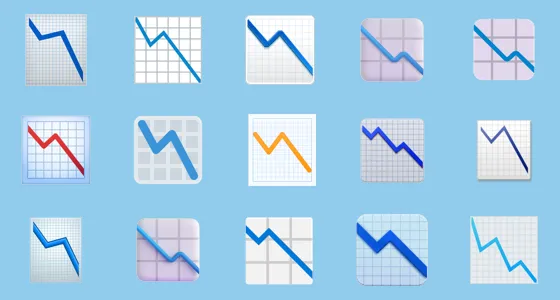 📉 Chart With Downwards Trend Emoji Copy And Paste - Emoji Stock