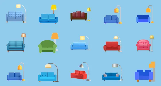 ποΈ Couch And Lamp Emoji Copy And Paste - Emoji Stock