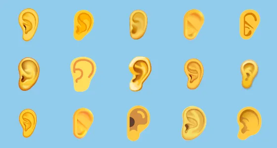 👂 Ear Emoji Copy And Paste - Emoji Stock