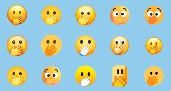 🫢 Face With Open Eyes And Hand Over Mouth Emoji Copy And Paste - Emoji ...