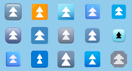 ⏫ Black Up-Pointing Double Triangle Emoji Copy And Paste - Emoji Stock