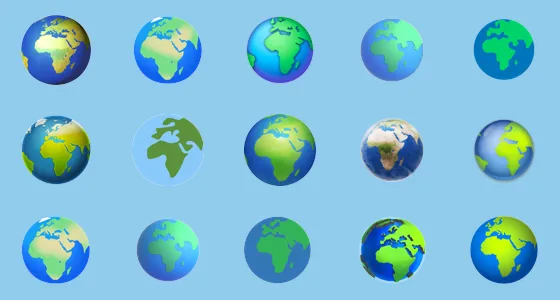 🌍 Earth Globe Europe-Africa Emoji Copy And Paste - Emoji Stock