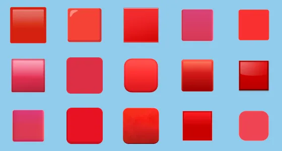 Red Card Square π₯ Large Red Square Emoji Copy And Paste - Emoji Stock