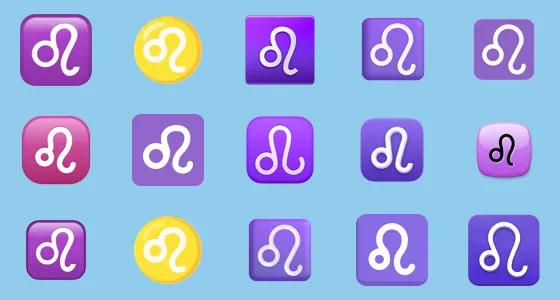 ♌ Leo Emoji Copy And Paste - Emoji Stock