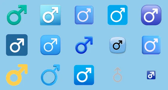 ♂️ Male Sign Emoji Copy And Paste - Emoji Stock