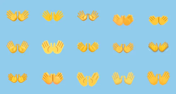 π Open Hands Sign Emoji Copy And Paste - Emoji Stock