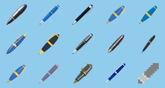 🖊️ Lower Left Ballpoint Pen Emoji Copy And Paste - Emoji Stock