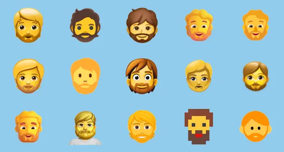 π§ Bearded Person Emoji Copy And Paste - Emoji Stock