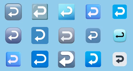 ↩️ Leftwards Arrow With Hook Emoji Copy And Paste - Emoji Stock