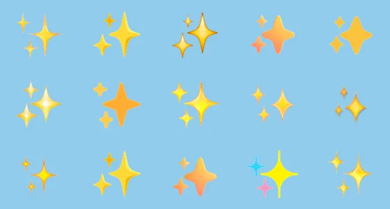 Sparkles Emoji Copy And Paste - Emoji Stock