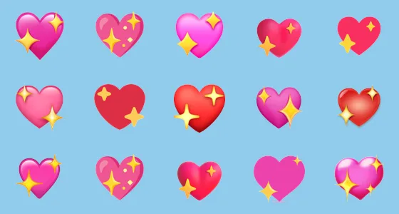 π Sparkling Heart Emoji Copy And Paste - Emoji Stock