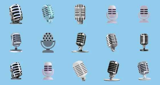 ποΈ Studio Microphone Emoji Copy And Paste - Emoji Stock