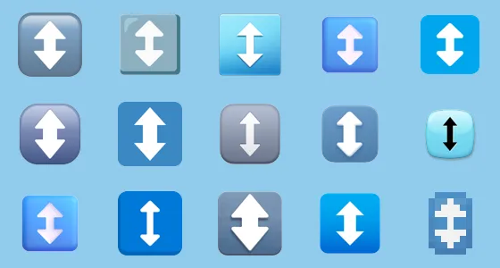 ↕️ Up Down Arrow Emoji Copy And Paste - Emoji Stock