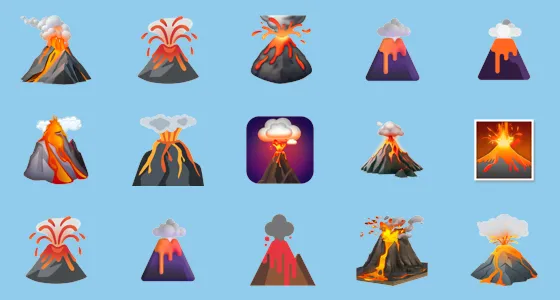 Volcano Bitmoji π Volcano Emoji Copy And Paste - Emoji Stock